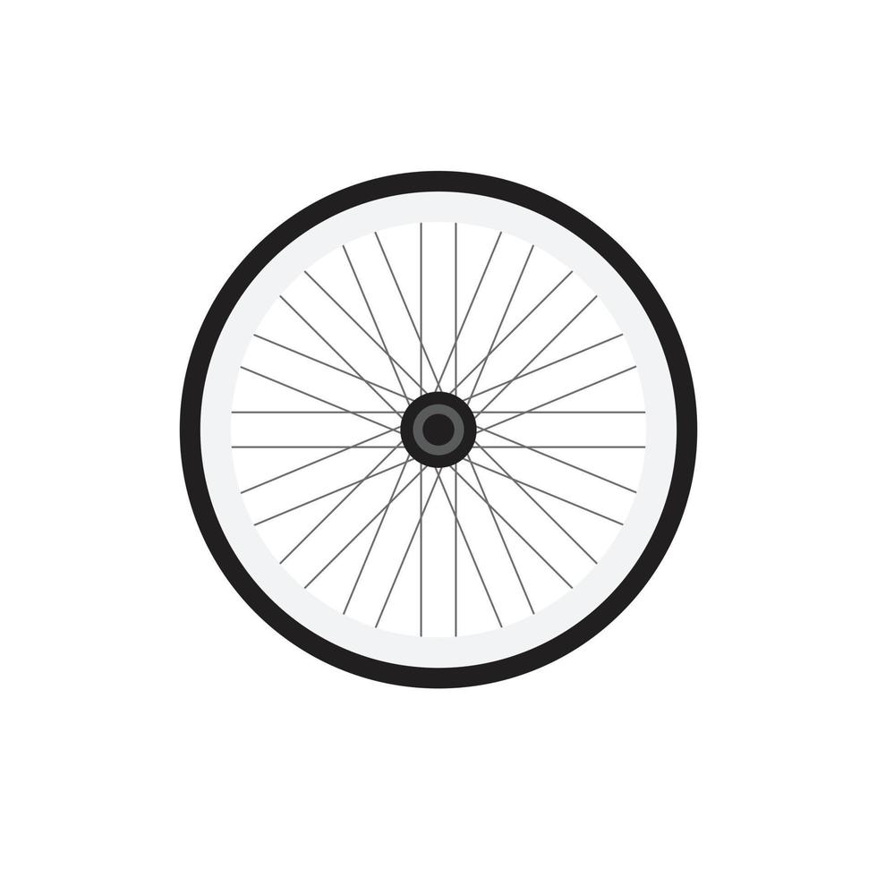 Vector bicycle wheel