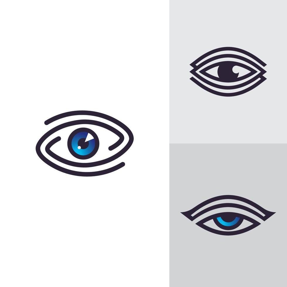 plantilla de diseño de logotipo de ojos de concepto creativo, icono de logotipo de cuidado de ojos vector