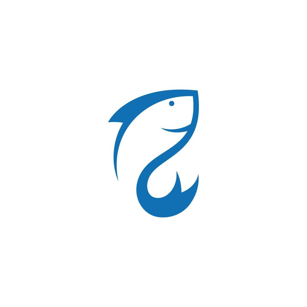 vector de diseño de icono de logotipo de pescado