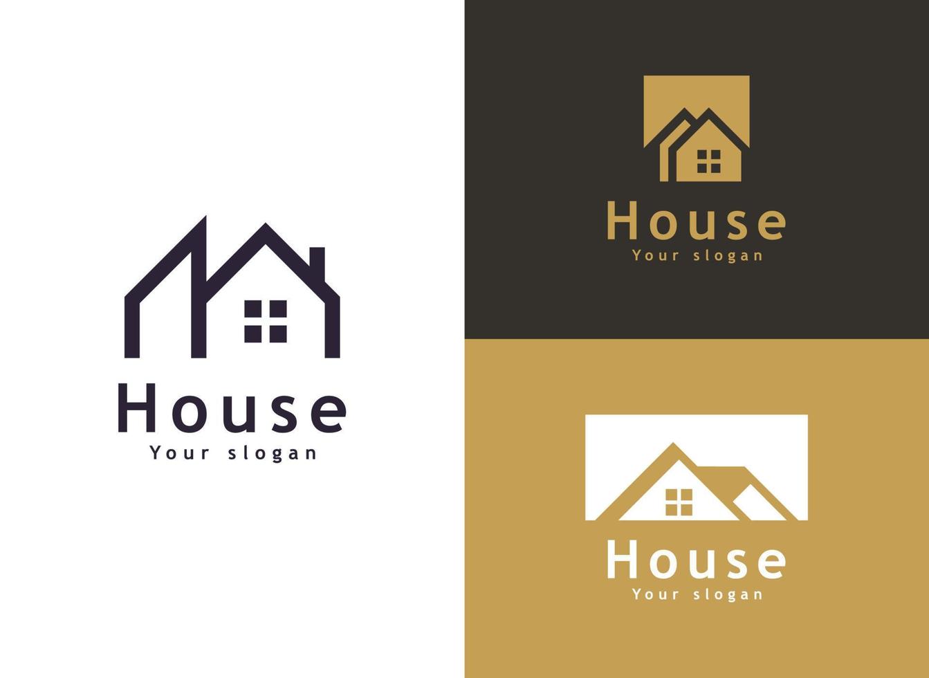 Real Estate Vector Logo Template, Modern House and property logo