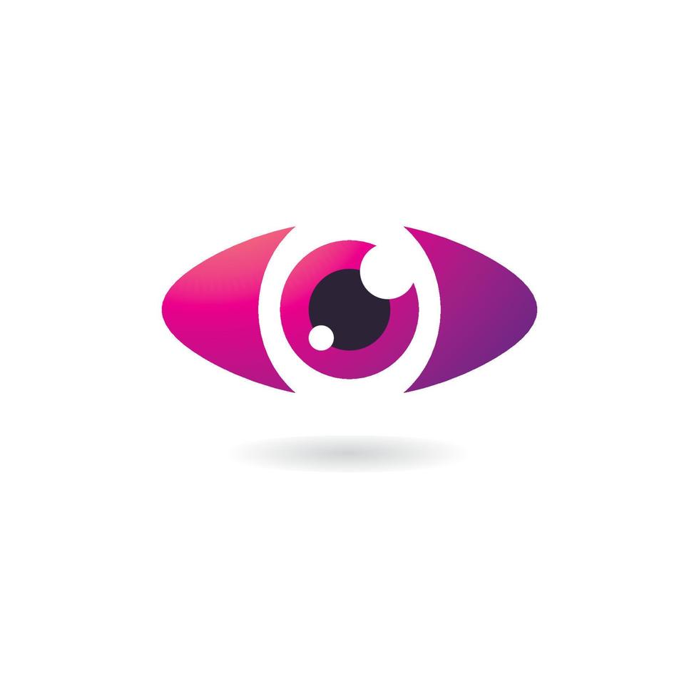 plantilla de diseño de logotipo de ojos de concepto creativo, icono de logotipo de cuidado de ojos vector