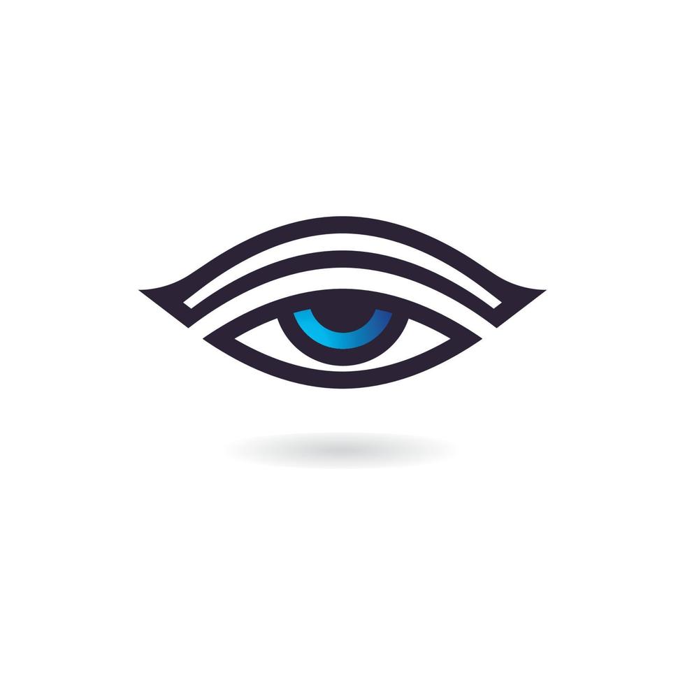 plantilla de diseño de logotipo de ojos de concepto creativo, icono de logotipo de cuidado de ojos vector