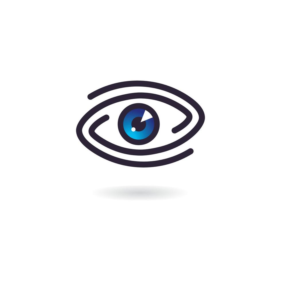 plantilla de diseño de logotipo de ojos de concepto creativo, icono de logotipo de cuidado de ojos vector