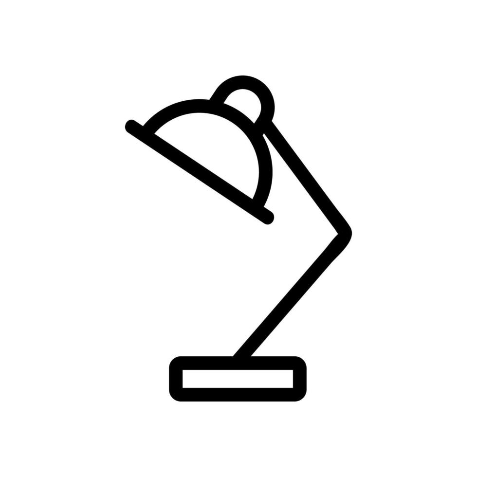 table lamp icon vector. Isolated contour symbol illustration vector