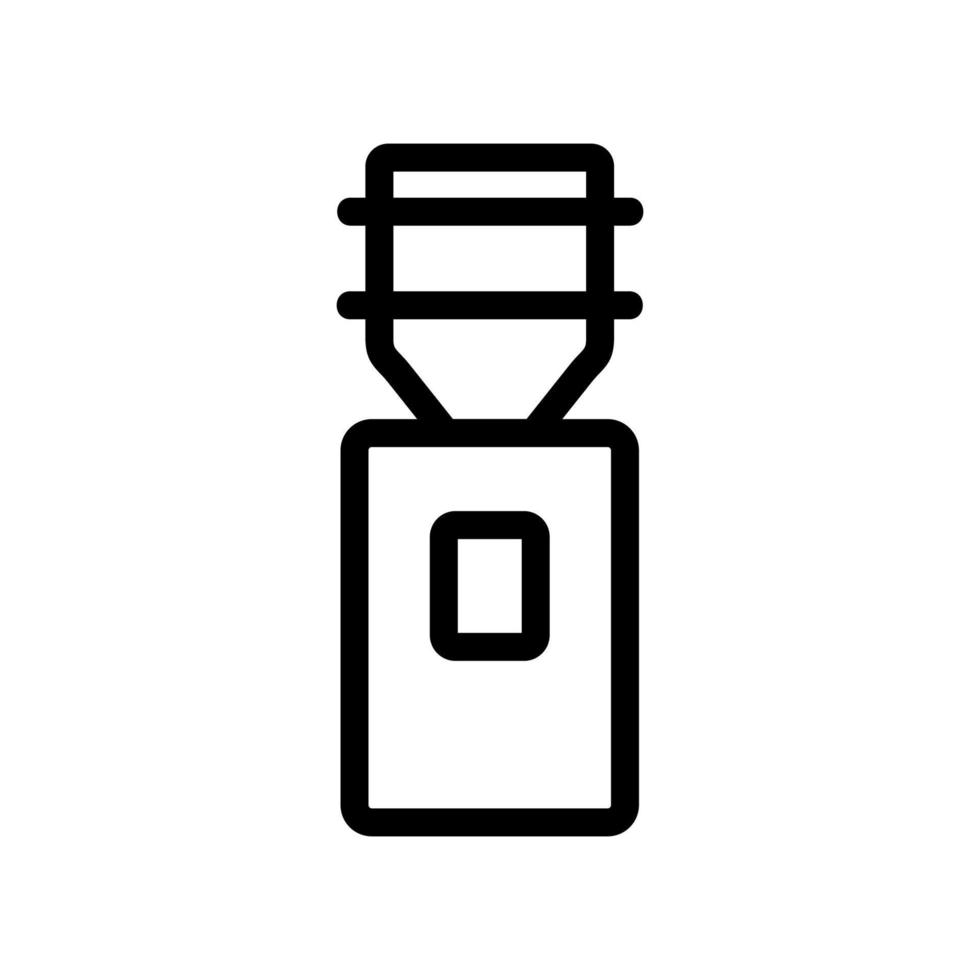 cooler with water icon vector. Isolated contour symbol illustration vector