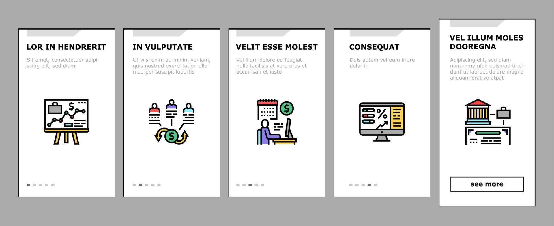 Stakeholder Business Onboarding Icons Set Vector
