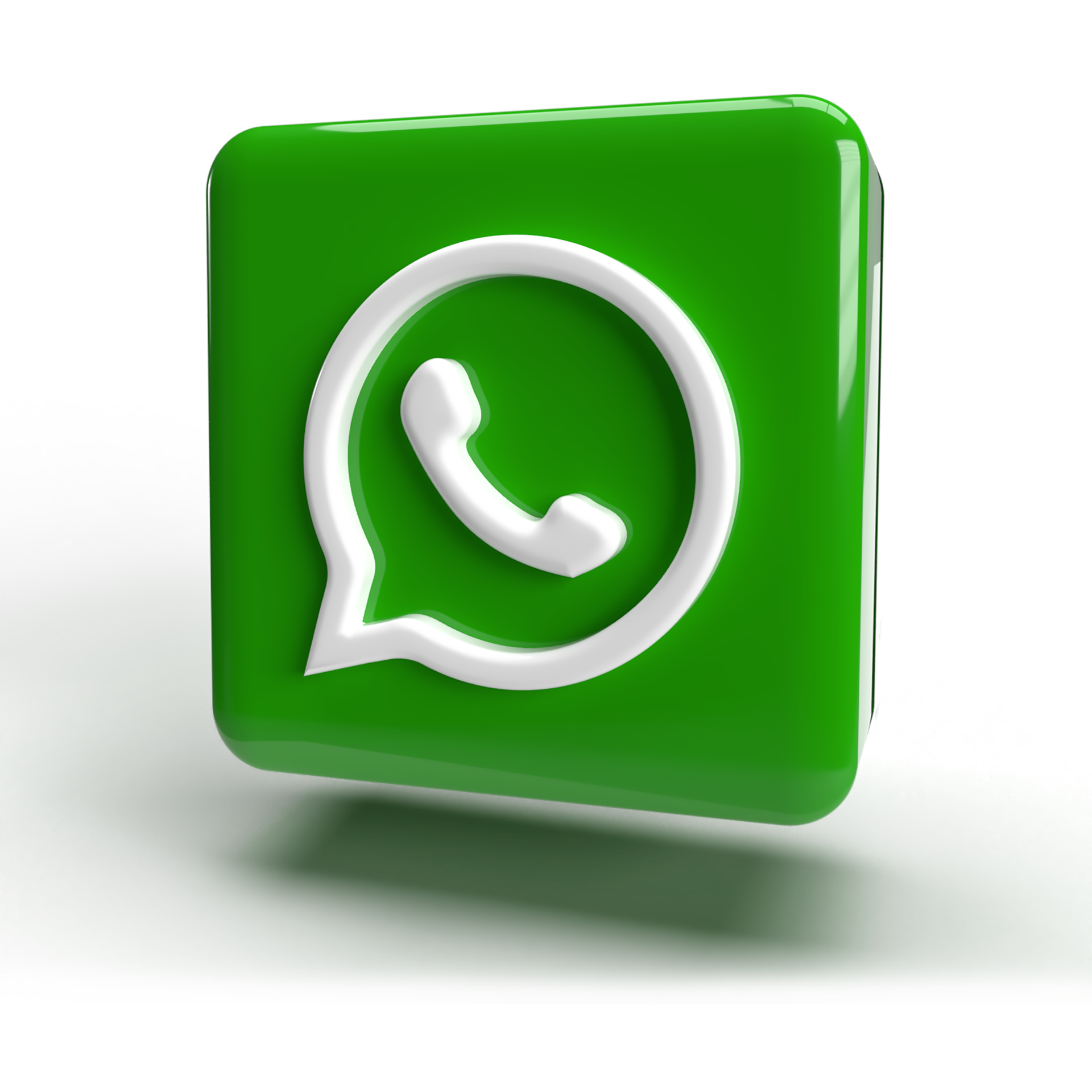 Icono De Logotipo De Whatsapp 3d Color Verde Png 9995712 Png