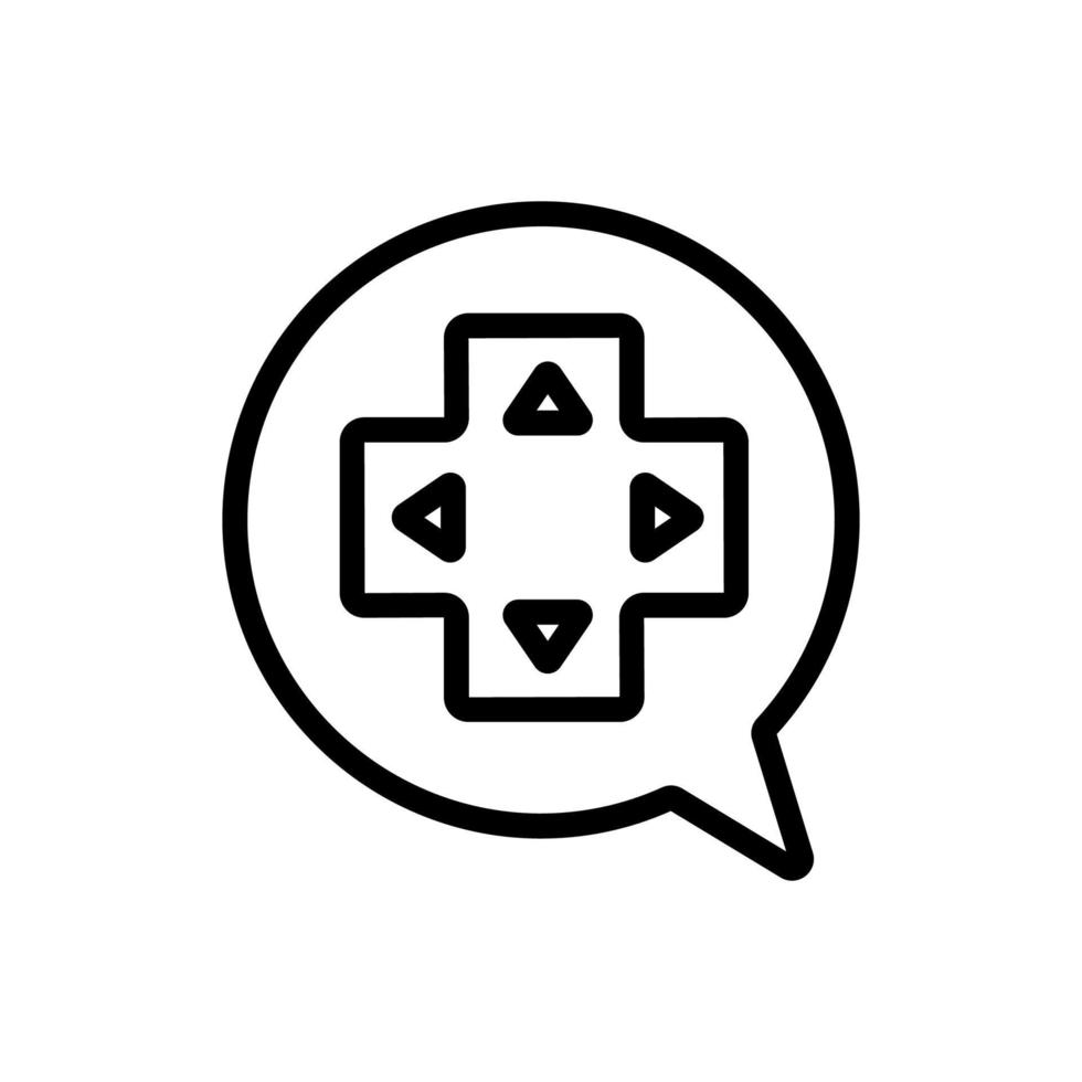Control game icon vector. Isolated contour symbol illustration vector
