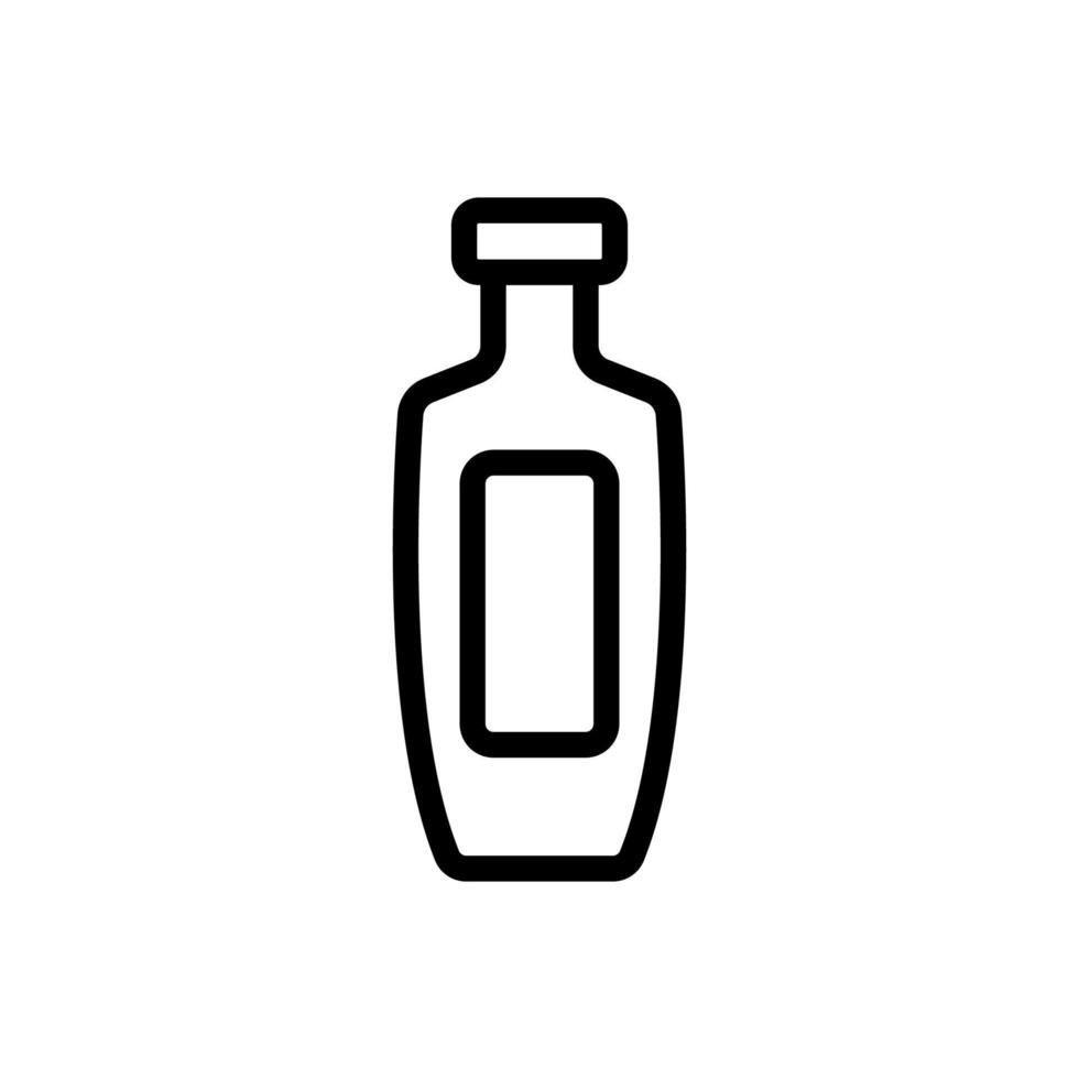 botella de aceite de girasol icono vector contorno ilustración
