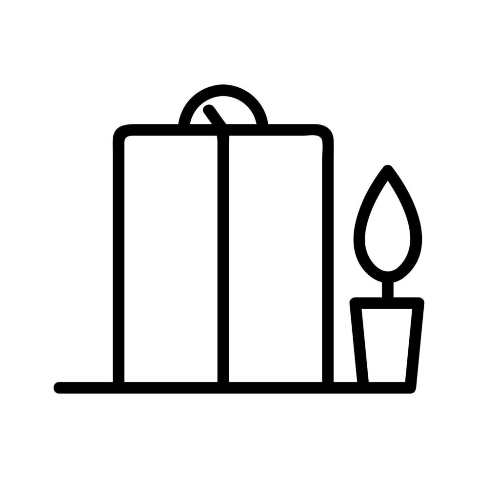 elevator in the office icon vector. Isolated contour symbol illustration vector