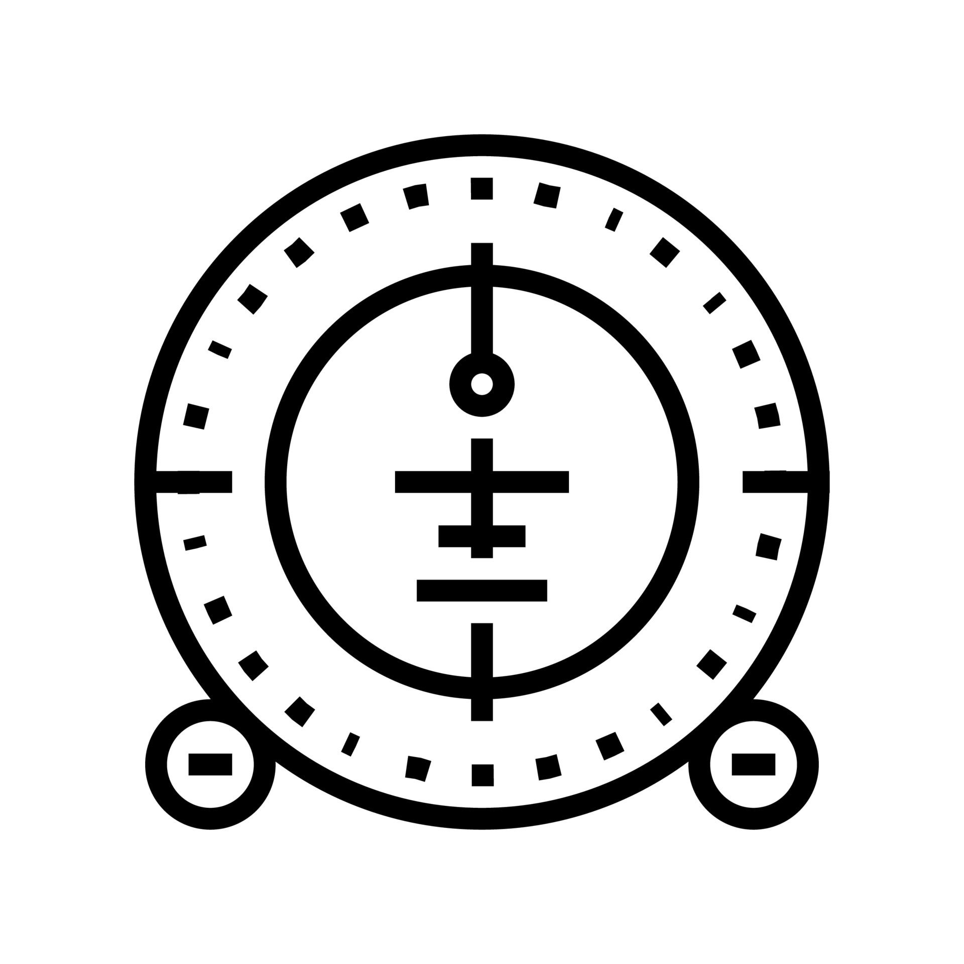 airplane compass line icon vector illustration 9997382 Vector Art at ...