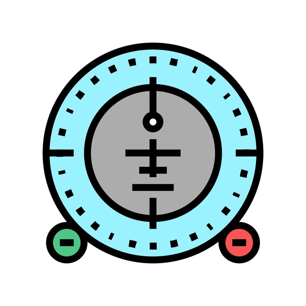 airplane compass color icon vector illustration