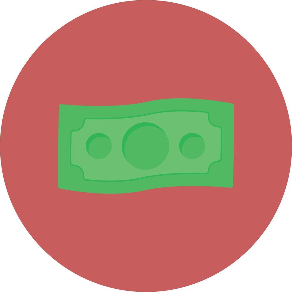 Money Flat Circle Multicolor vector