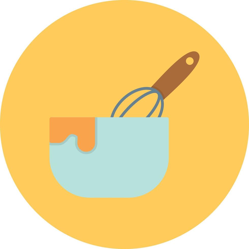Dough Flat Circle Multicolor vector