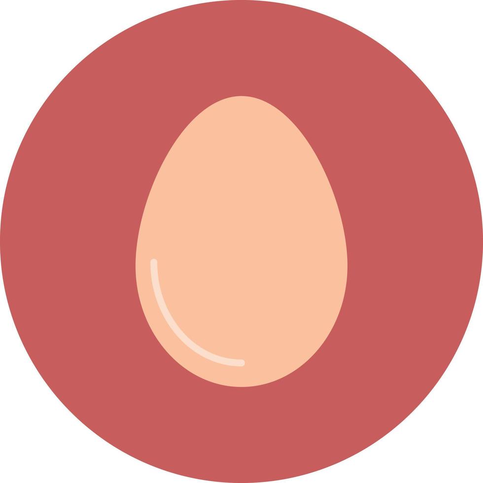 Egg Flat Circle Multicolor vector
