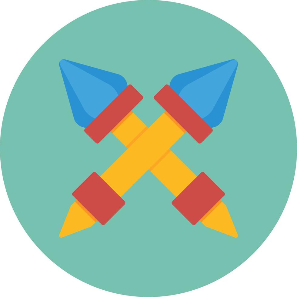 Scepter Flat Circle Multicolor vector