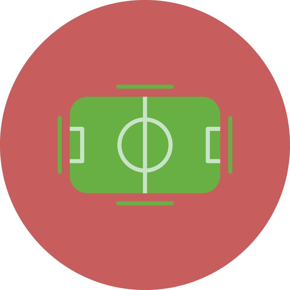 Football Field Flat Circle Multicolor vector
