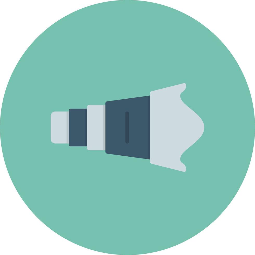 Camera Lens Flat Circle Multicolor vector