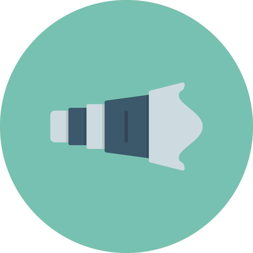 Camera Lens Flat Circle Multicolor vector