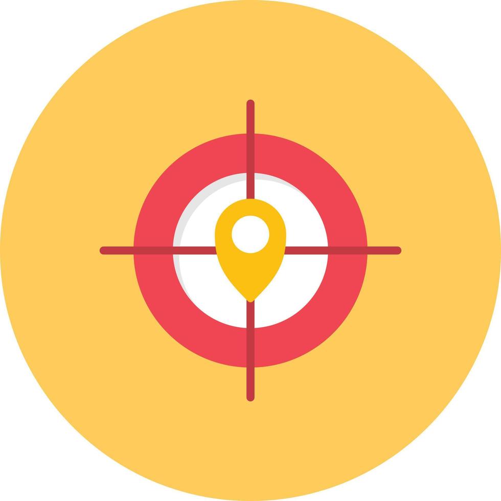 Target Flat Circle Multicolor vector