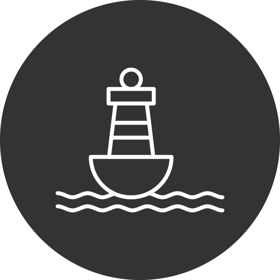 Buoy Flat Circle Multicolor vector