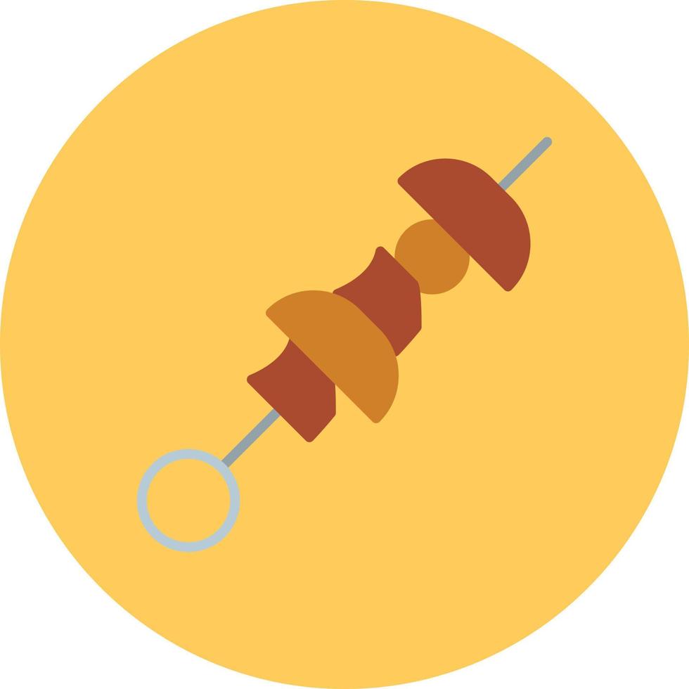 Skewers Flat Circle Multicolor vector