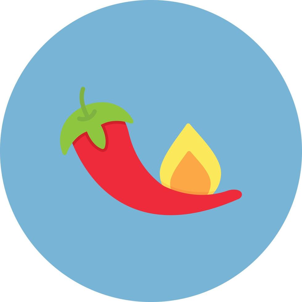 Pepper Flat Circle Multicolor vector