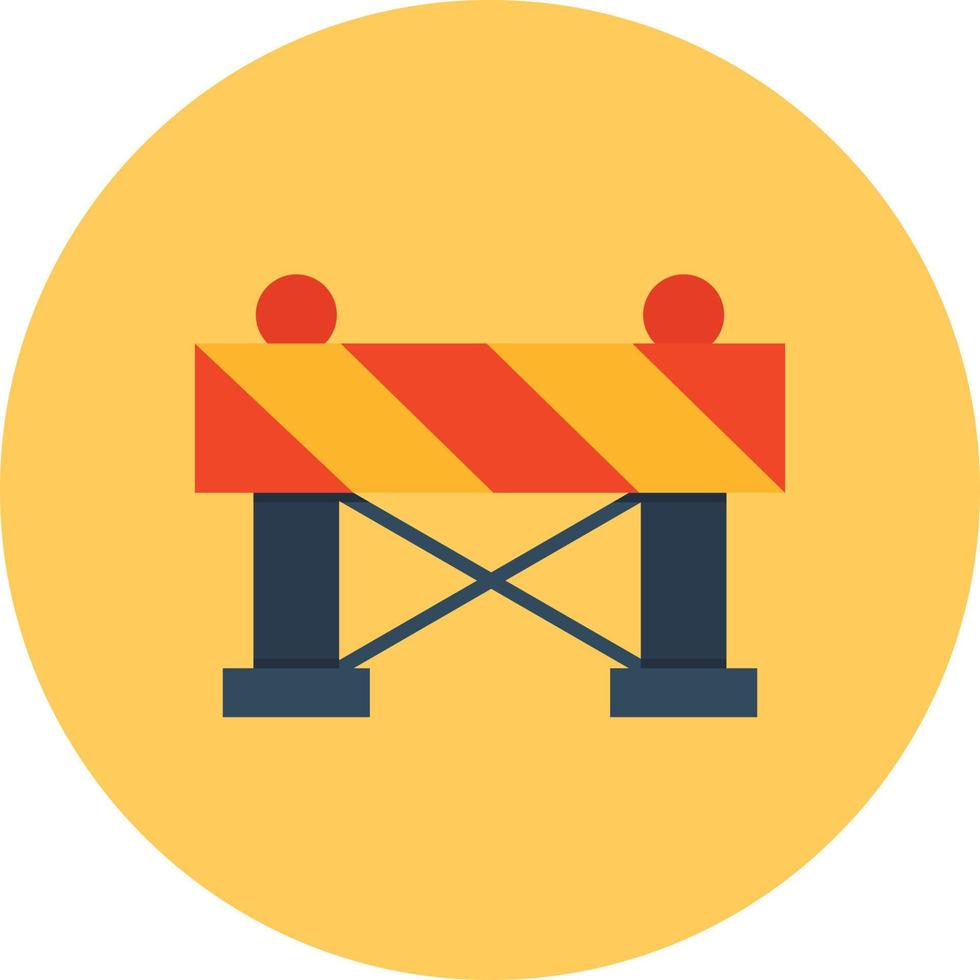 Barrier Flat Circle Multicolor vector
