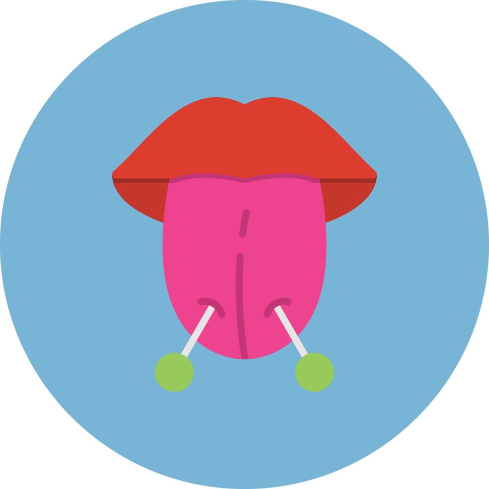 Piercing Flat Circle Multicolor vector