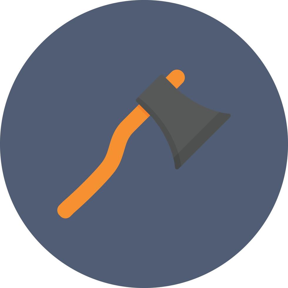 Axe Flat Circle Multicolor vector