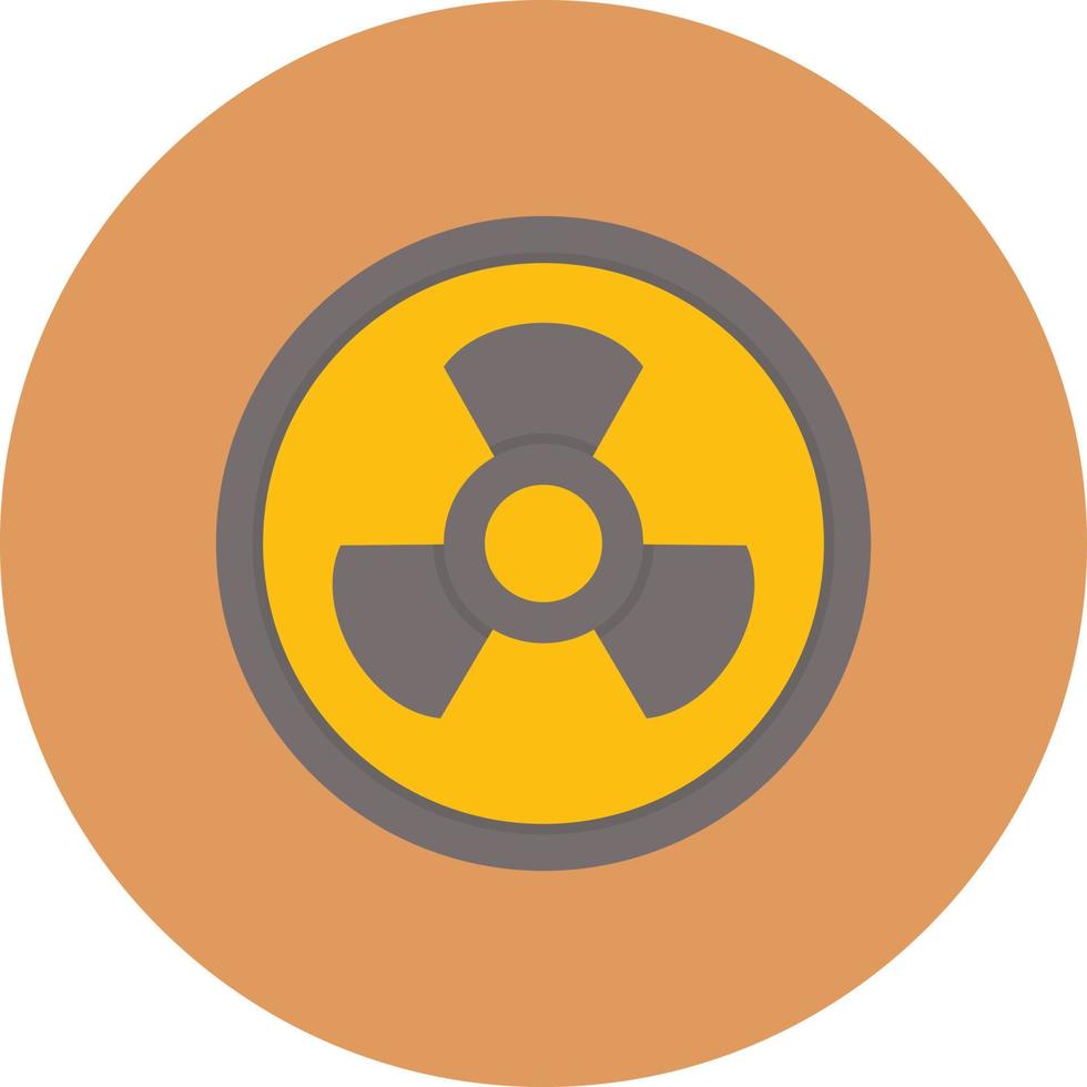 Radiation Flat Circle Multicolor vector