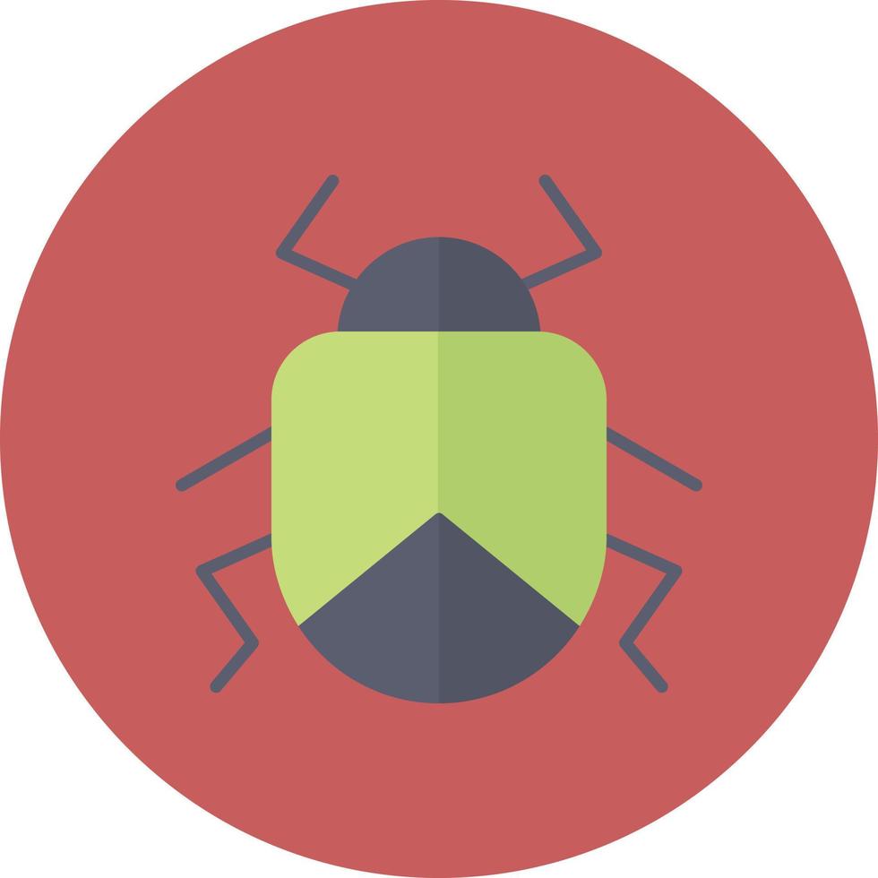 Beetle Flat Circle Multicolor vector