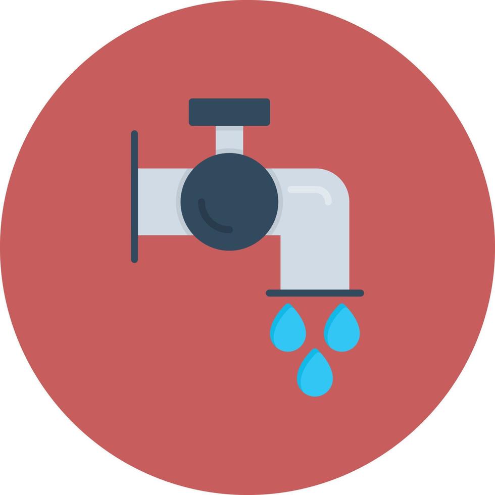 Save Water Flat Circle Multicolor vector