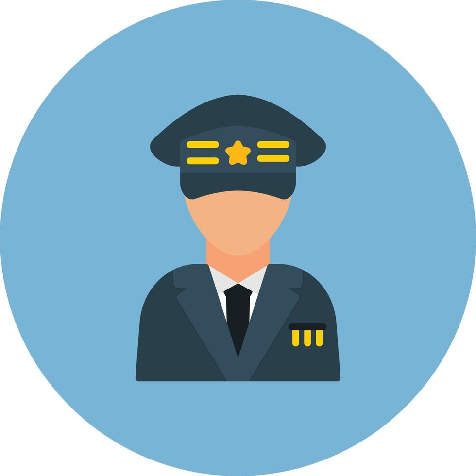 Captain Flat Circle Multicolor vector