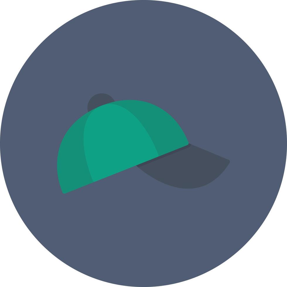 Cap Flat Circle Multicolor vector