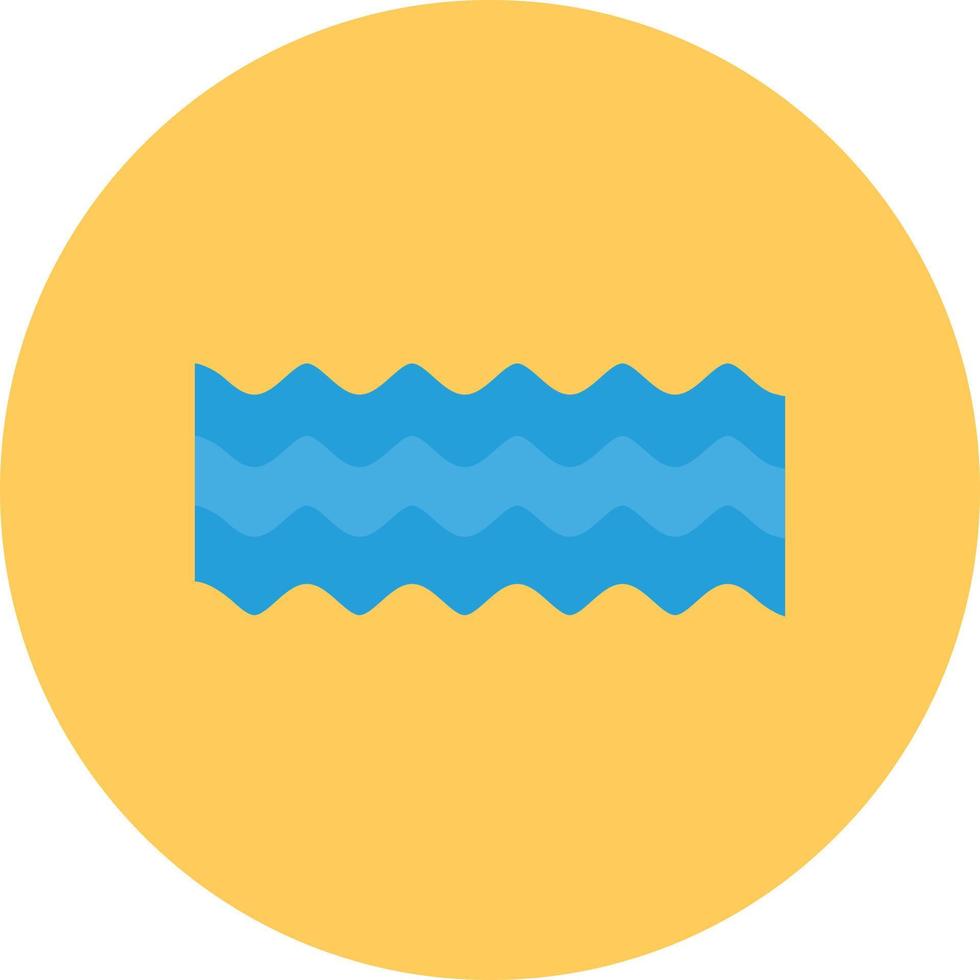 Sea Water Flat Circle Multicolor vector