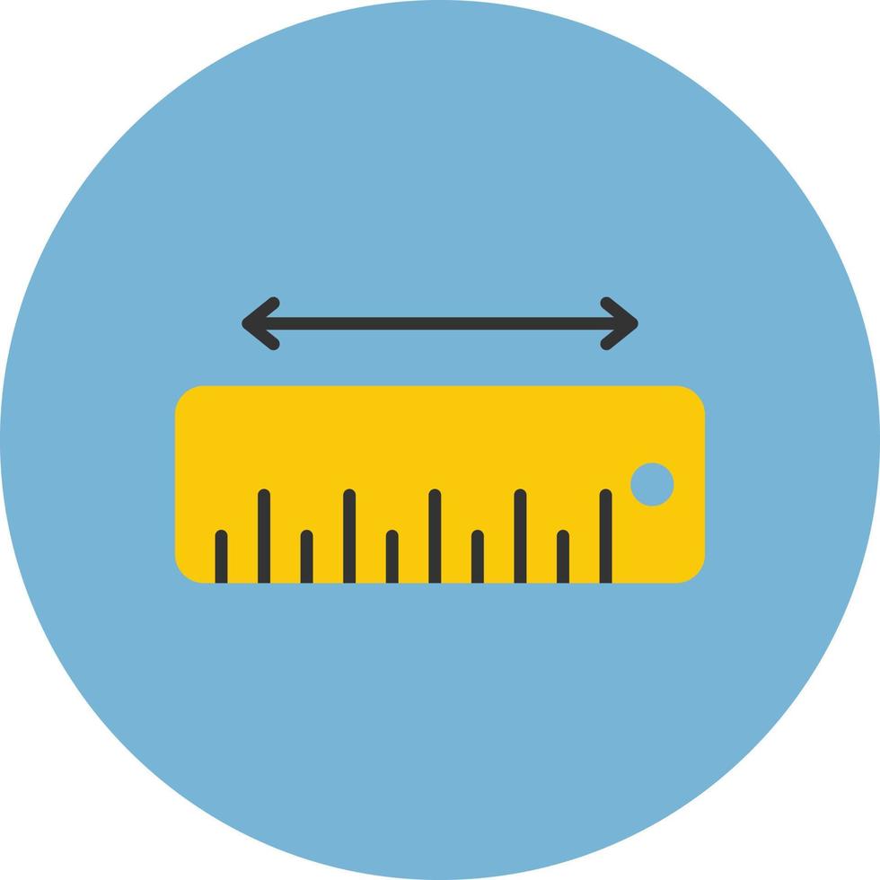 Measure Flat Circle Multicolor vector