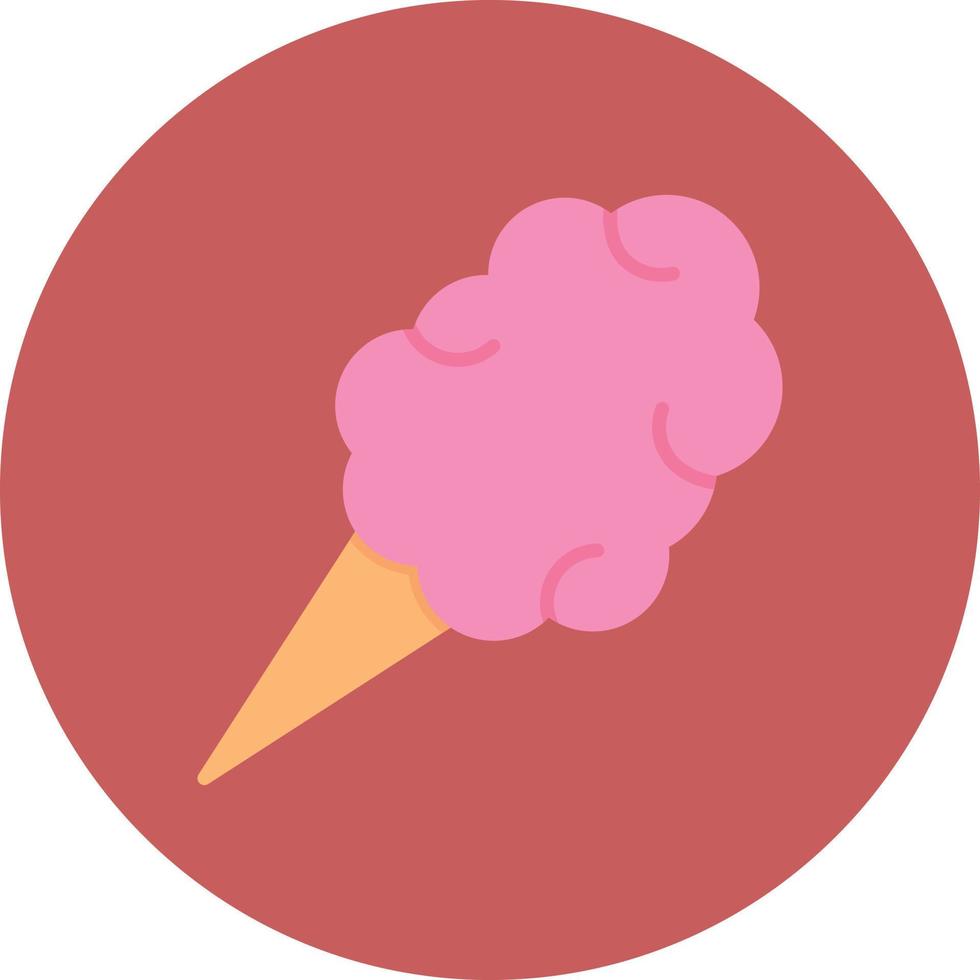 Cotton Candy Flat Circle Multicolor vector