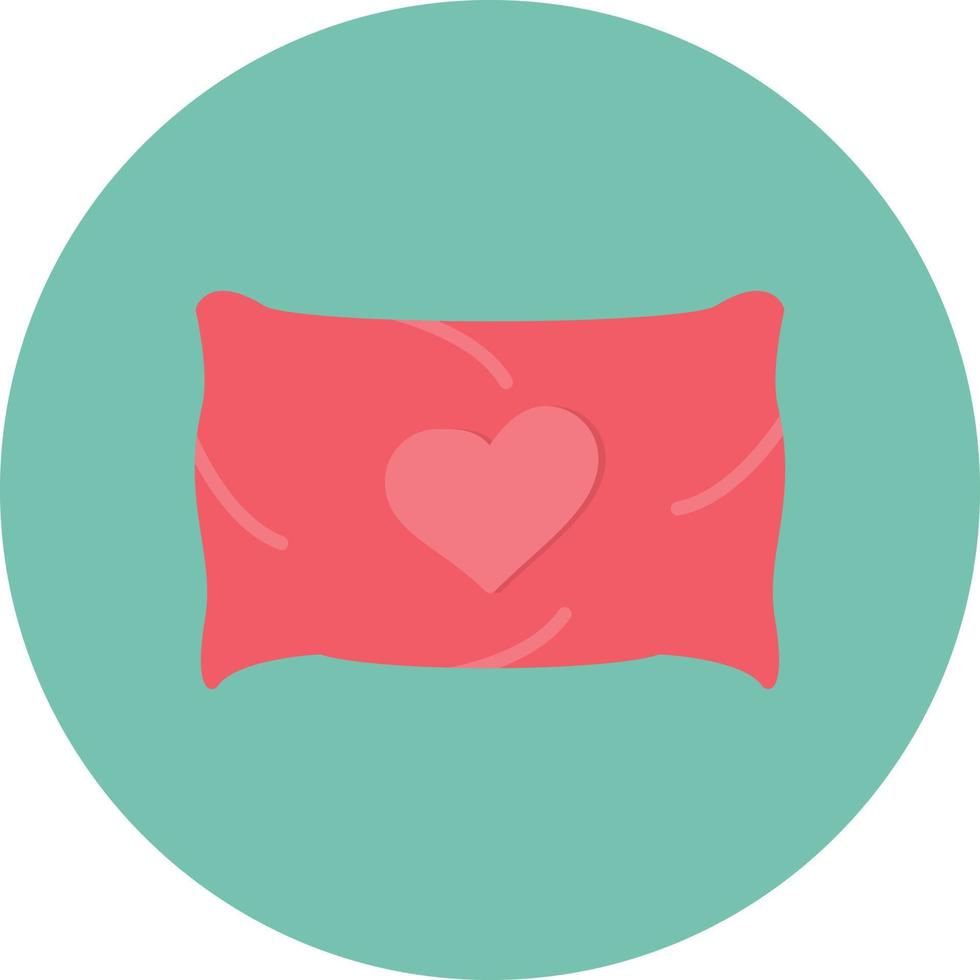 Pillow Flat Circle Multicolor vector