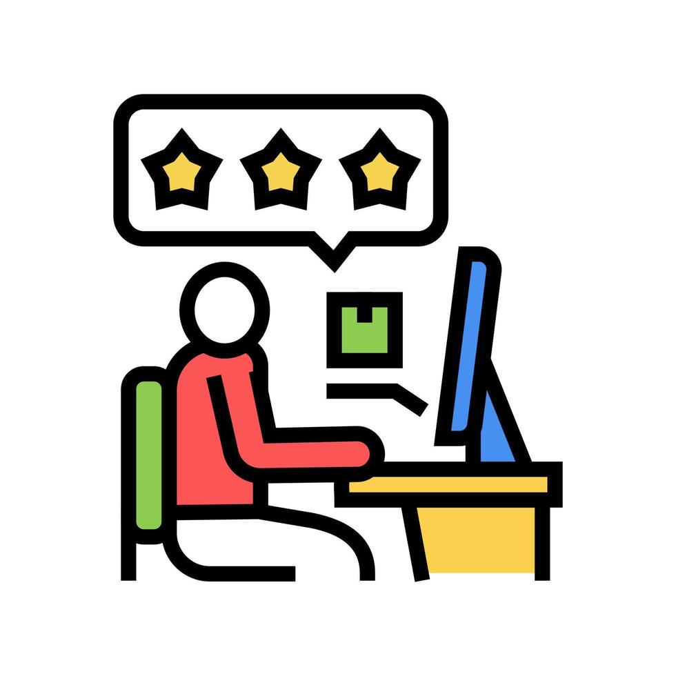 client review color icon vector illustration