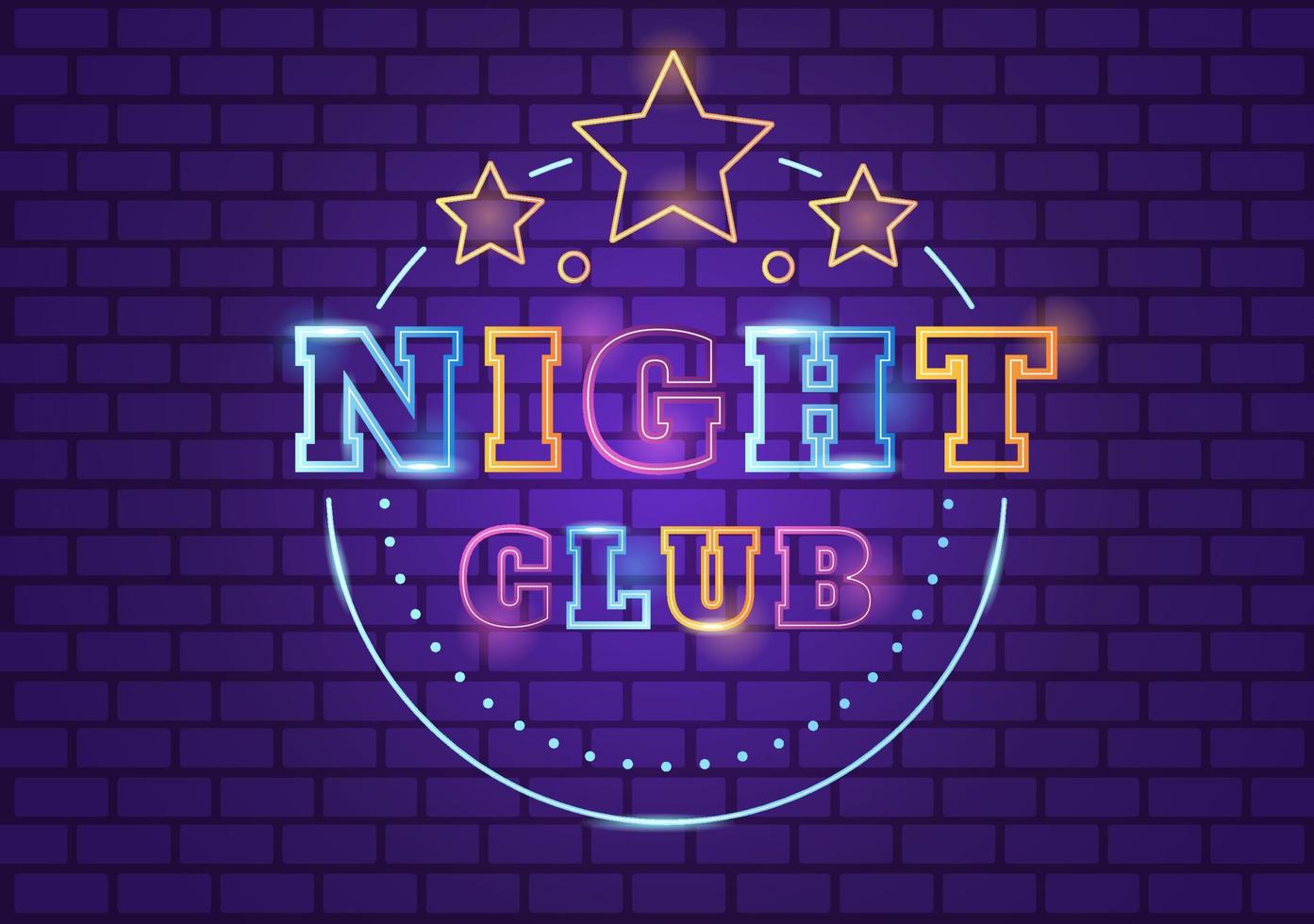 Night Club Interior Cartoon Illustration for Nightlife like a Young People Drink Alcohol and Youth Dance Accompanied by Dj Music in Spotlight vector