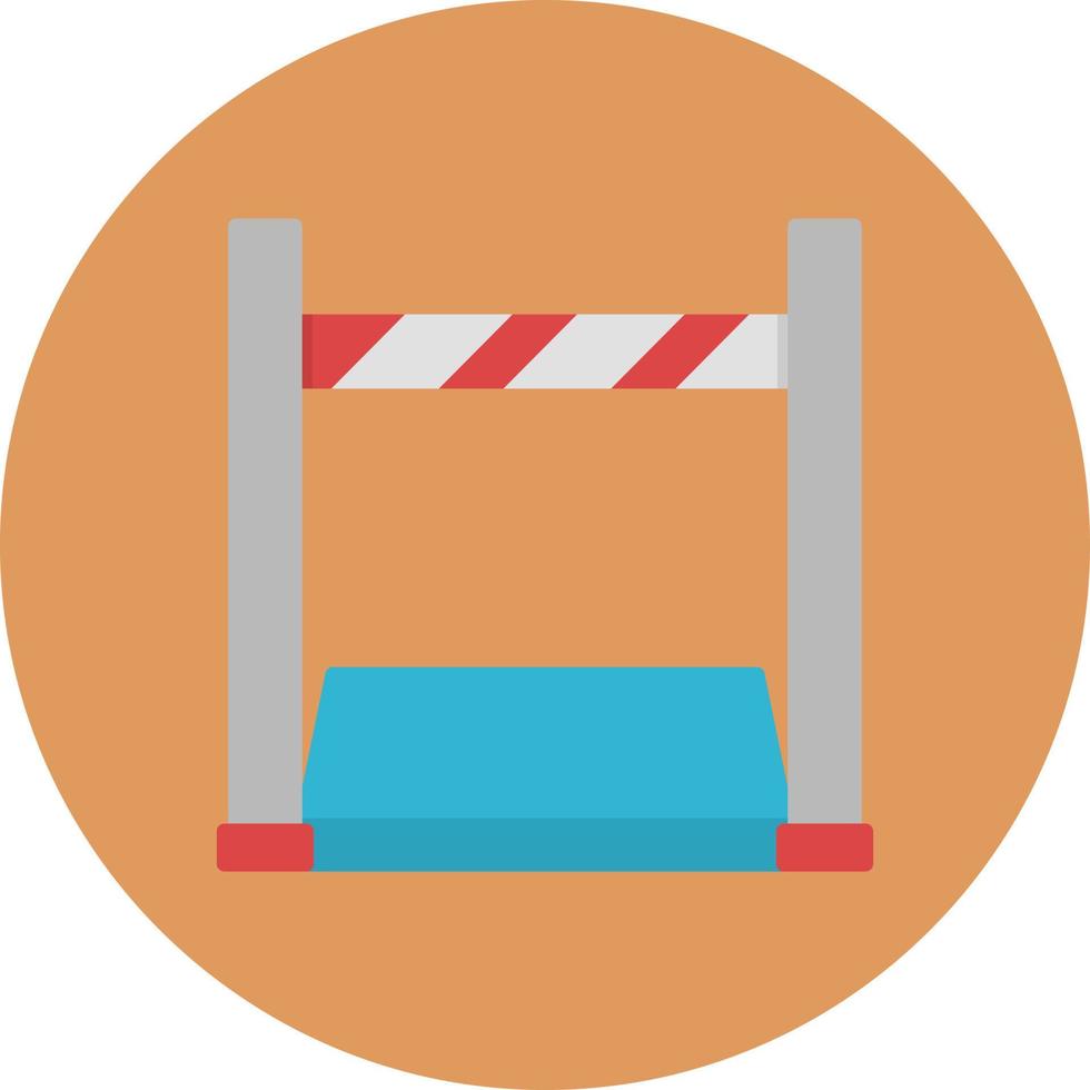 High Jump Flat Circle Multicolor vector
