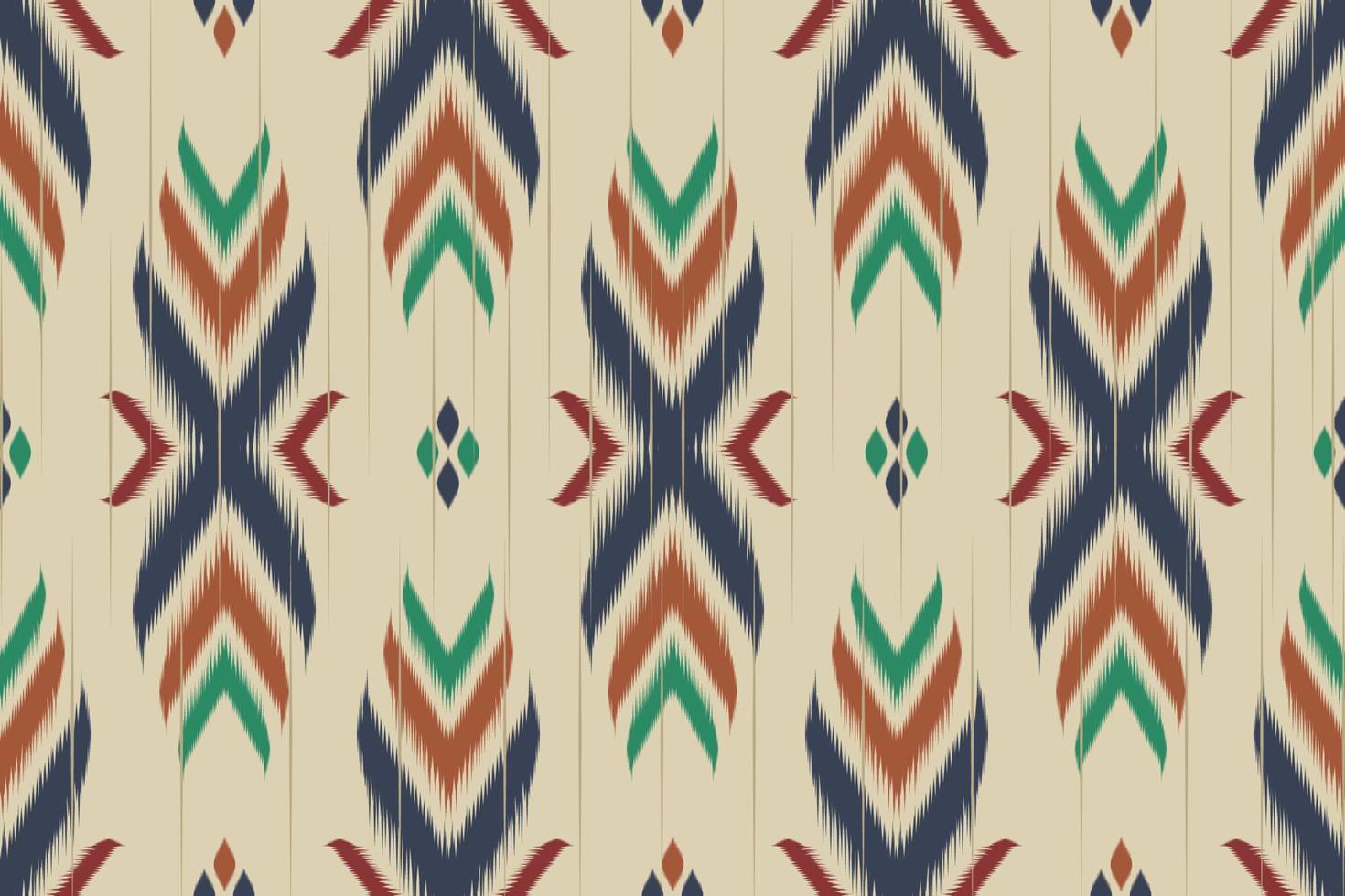 patrón étnico ikat sin fisuras. estilo mexicano a rayas. nativo tradicional. diseño para fondo, papel tapiz, ilustración vectorial, tela, ropa, batik, alfombra, bordado. vector