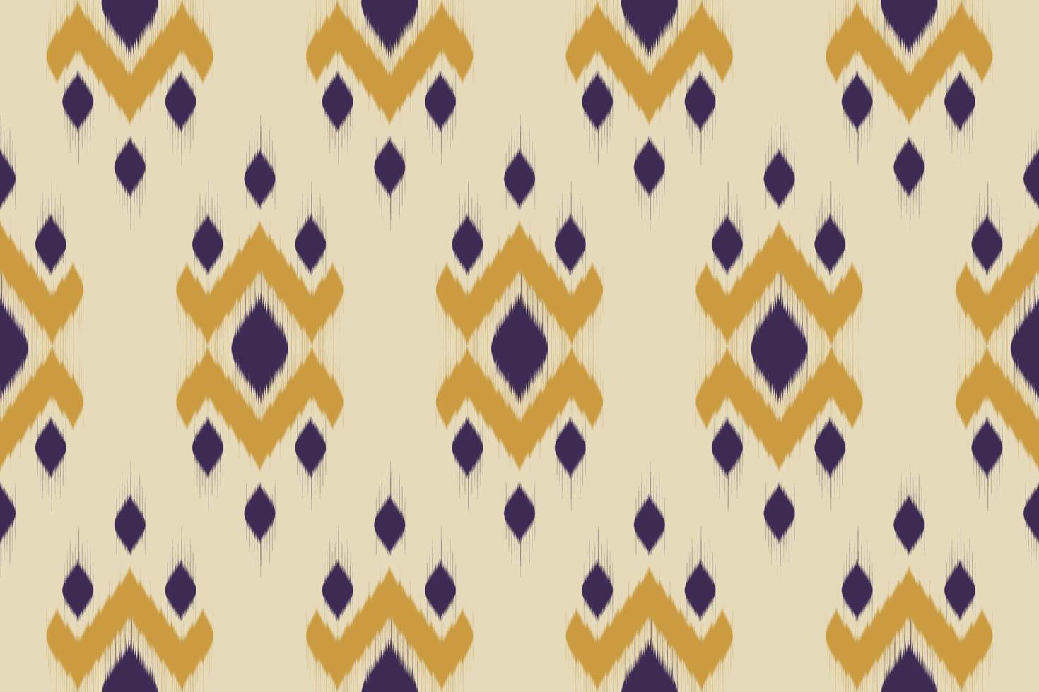 Beautiful ikat seamless pattern. Ethnic oriental style. Design for background, illustration, wrapping, clothing, batik, fabric, embroidery. vector