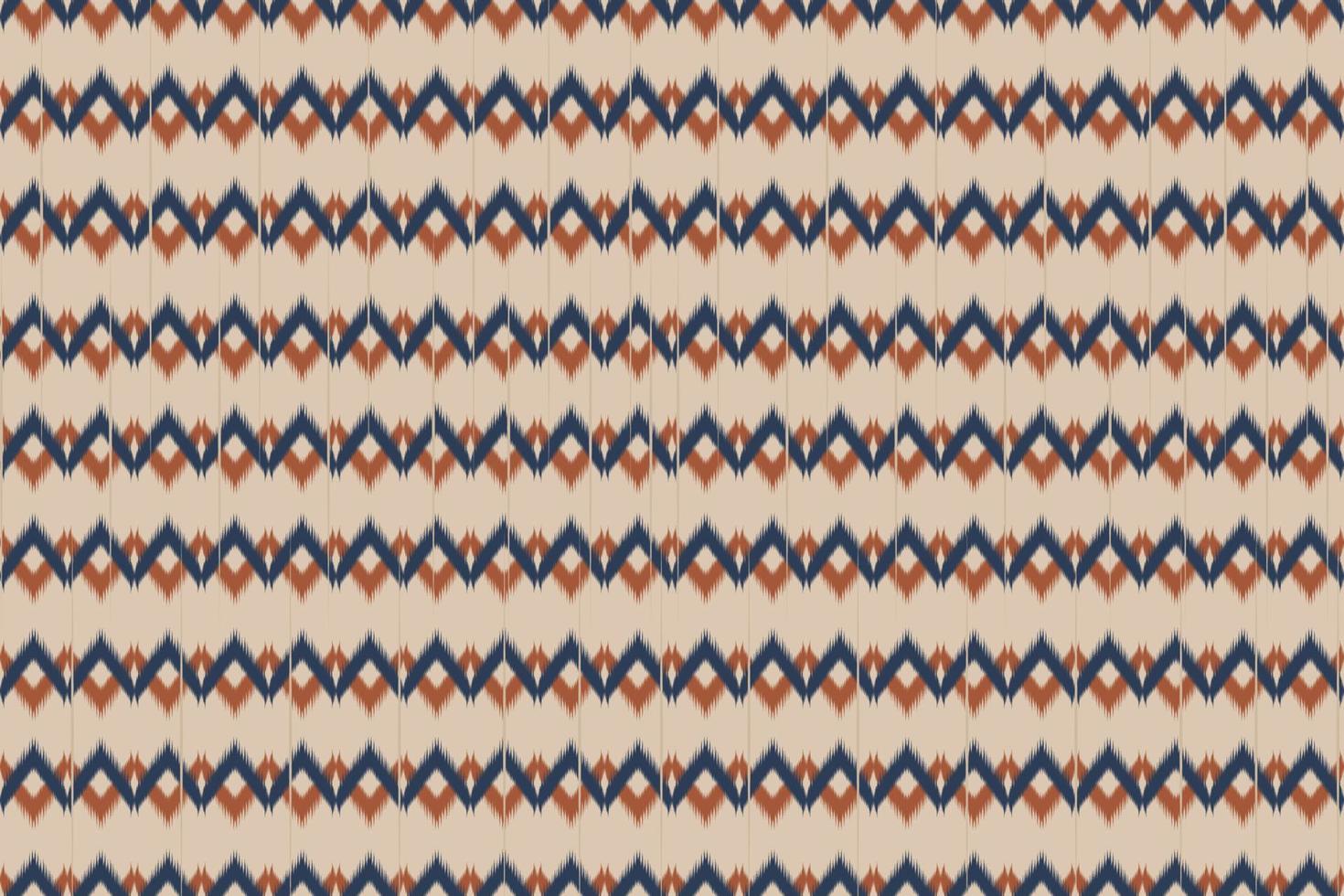 Ikat ethnic seamless pattern in tribal. Aztec geometric atr. Design for background, wallpaper, vector illustration, fabric, clothing, batik, carpet, embroidery.