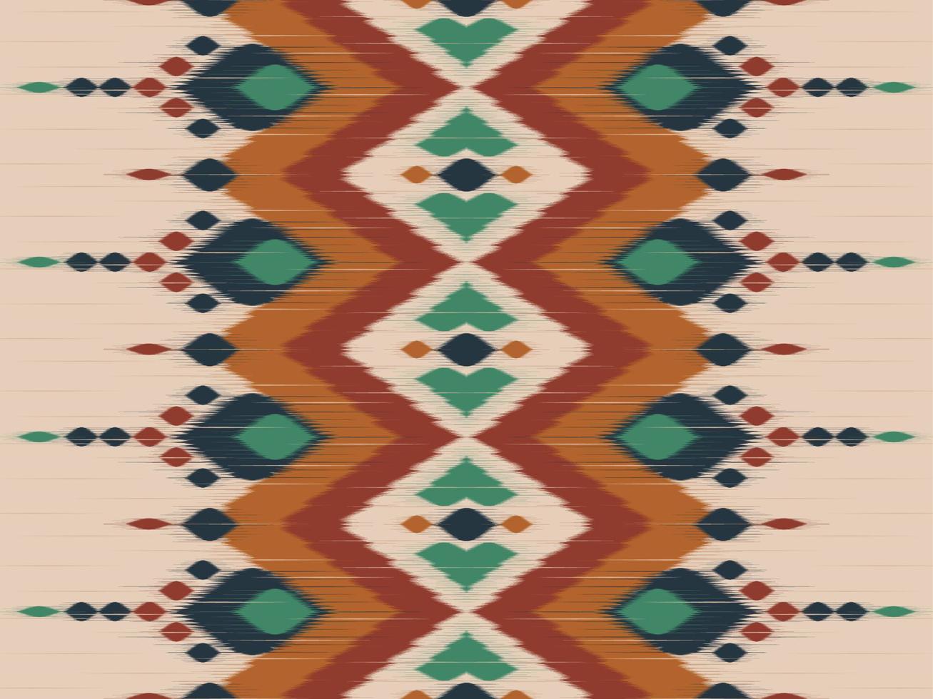 arte ikat colorido abstracto. patrón étnico sin costuras en tribal. estilo mexicano a rayas. diseño para fondo, ilustración, envoltura, ropa, batik, tela, bordado. vector