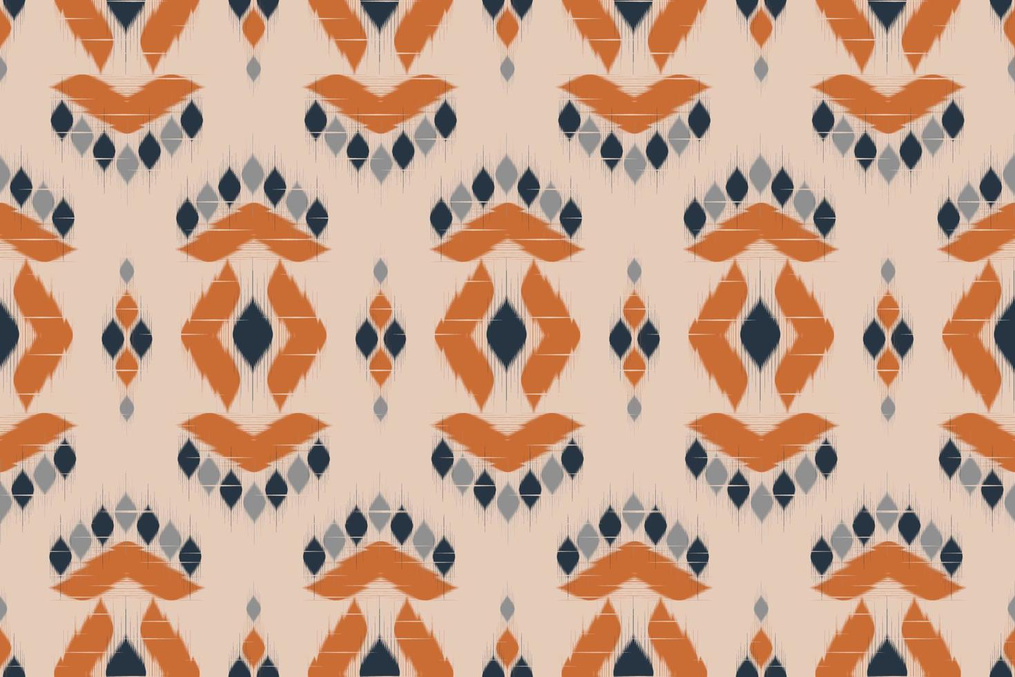 Ikat ethnic Indian seamless pattern. Design for background, wallpaper, vector illustration, fabric, clothing, batik, carpet, embroidery.