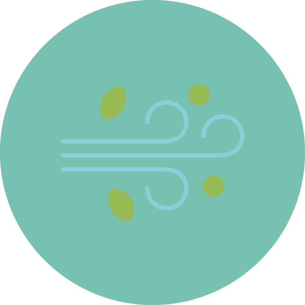 Wind Flat Circle Multicolor vector