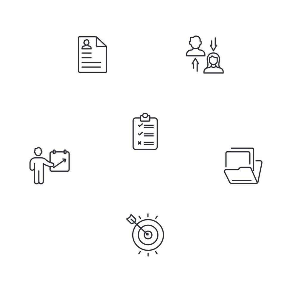 career icons set . career pack symbol vector elements for infographic web