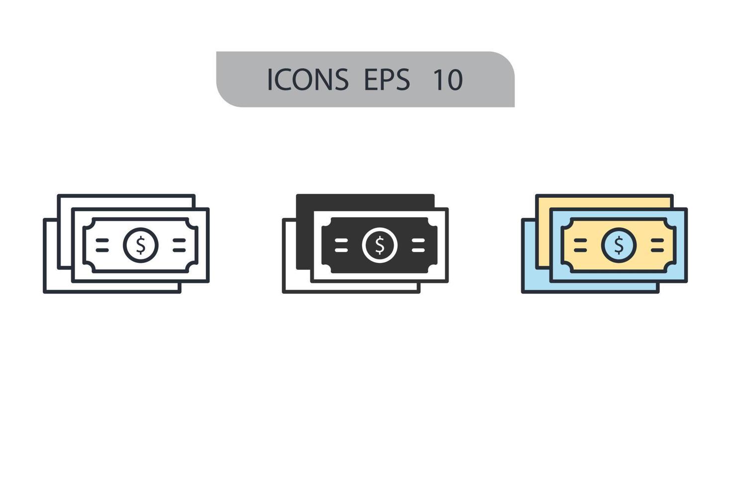 money icons  symbol vector elements for infographic web